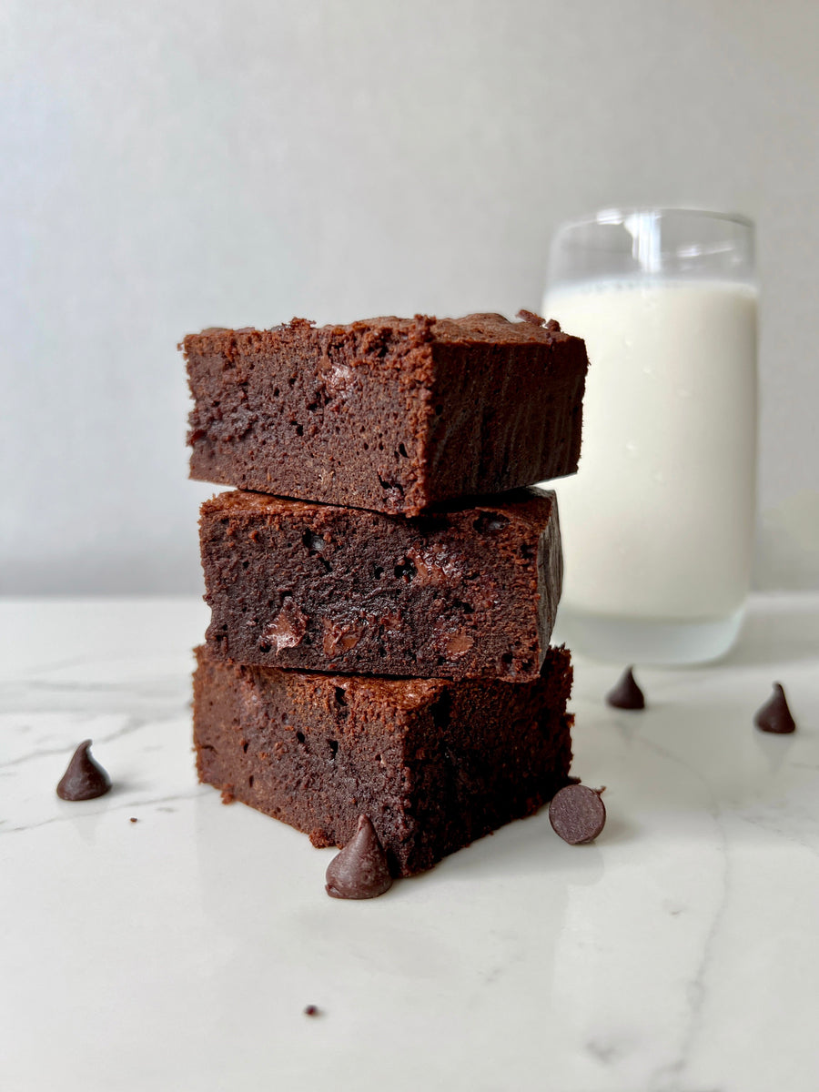 Lava Cake Protein Brownies Recipe (Fudgy Texture) CRAZYBADMAN
