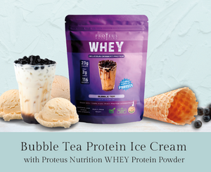 High Protein Bubble Tea Ice Cream Recipe (15 mins prep, 24 hours rest)