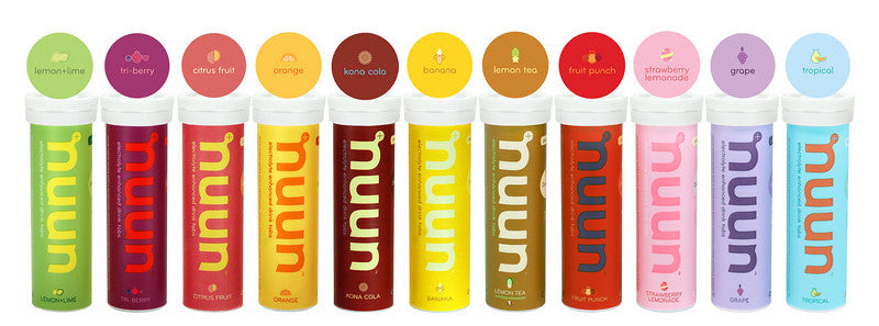 Nuun Electrolyte Flavours available in Singapore