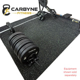 CARBYNE High Density 12mm Black Rubber Floor Mat (15% EPDM White Flecks)
