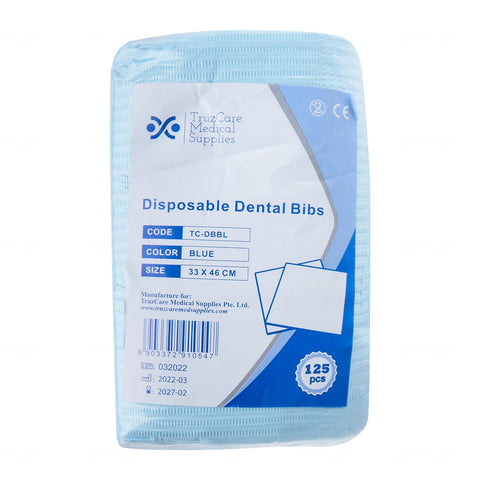 TruzCare Dental Bibs 33 x 46cm (125pcs/pk)