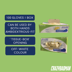 ASSURE Examination Latex Gloves Powder-Free