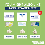 ASSURE Examination Latex Gloves Powder-Free