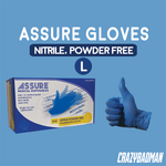 ASSURE Soft Nitrile Examination Gloves, Powder-Free