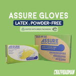 ASSURE Examination Latex Gloves Powder-Free