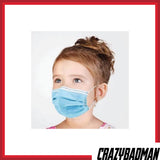 Children Wearing Medical Grade 3-Ply Face Mask