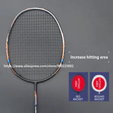 Full Carbon Badminton Racket - Strung, Lightweight
