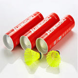 Nylon Shuttlecocks - Durable Badminton Birdies (Tube of 12)