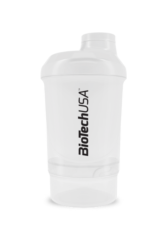 BiotechUSA Nano Shaker Bottle (300ml) With Compartment (+150 ml)