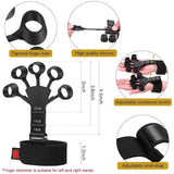 Hand Grip Strengthener Set - Adjustable 5-60kg with Counter