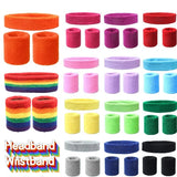 Sports Wristband & Headband Set - Sweatband Combo
