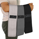 Fabric Glute Bands - Set of 3, Booty Resistance Bands
