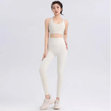 Women's Seamless Gym Set - Sports Bra + Leggings