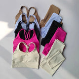 Women's Seamless Gym Set - Sports Bra + Leggings
