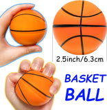 Crazybadman Hand & Wrist Exercise PU Foam Stress Ball 6.3cm (2.5") – Ergonomic Grip Strengthening & Sensory Therapy Sponge (Packs of 1, 4, 8 & 12)