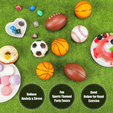 Crazybadman Hand & Wrist Exercise PU Foam Stress Ball 6.3cm (2.5") – Ergonomic Grip Strengthening & Sensory Therapy Sponge (Packs of 1, 4, 8 & 12)