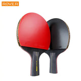 Table Tennis Paddle Set - 2 Rackets + Balls & Case