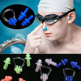 Swimming Earplugs & Nose Clip Set - Silicone