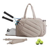 Racket Sports Bag - Holds 3-6 Rackets, Shoe Pocket