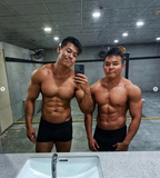 Crazybadman: Classic Bodybuilding Physique Posing Trunks / Swim Trunks