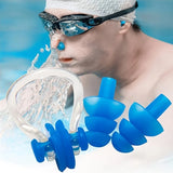Swimming Earplugs & Nose Clip Set - Silicone