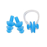 Swimming Earplugs & Nose Clip Set - Silicone
