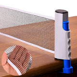 Table Tennis Net & Post Set - Clamp-On, Retractable