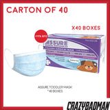 ASSURE Toddler Mask Master Carton of 40 Boxes