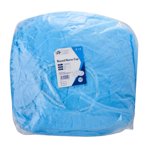 TruzCare Disposable Non woven Round Bouffant Nurse Cap (100pcs/pack)