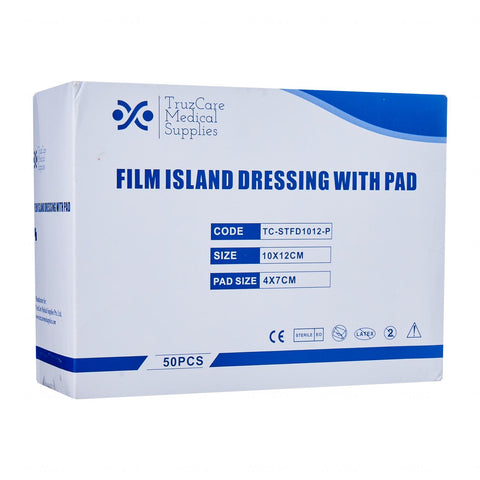 Truzcare Film Dressing, with pad / Notch / Transparent Dressing / Film Island Dressing / Waterproof