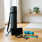 Zero-Footprint Home Storage – Complete Cardio Gym Stored Vertically with Carrying Sling