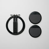 Dual-Axis Bearing Speed Jump Rope and Dual-Sided Core Gliding Discs