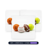PU Foam Sports Ball 6.3cm Therapy & Team Bundle (3 Sets × 4 Sports Balls = 12 Pieces [TEAM BUNDLE])
