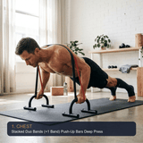 Full-Body In-Home Workout (Male Athlete): Stacked Duo Bands (+1 Band Resistance) Across 8 Major Muscle Groups