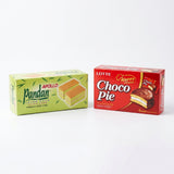 Apollo Layer Cake 18g and Lotte Choco Pie Boxes - Pure White Hero