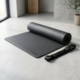 High-Density Non-Slip Closed-Cell Exercise and Yoga Mat with Shoulder Carrying Sling