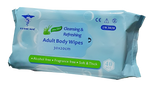 Cosmo Med Aloe Vera Disposable Adult Body Wipes 30 x 20cm, 40 wipes