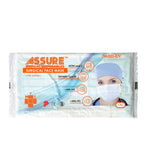 ASSURE Surgical Mask, 3-Ply Earloop, Individual Wrap, BFE 99%, 50 Pcs/Box