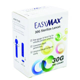 EASYMAX Lancets, Sterile, Glucose Meter, 100 Pcs/Box