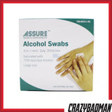 ASSURE Alcohol Swab Sterile 4cm x 4cm (200pcs/Box)