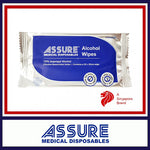 ASSURE Alcohol Wipes, 20x20cm, (100pcs/pack)