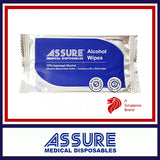 ASSURE Alcohol Wipes, 20x20cm, (100pcs/pack)