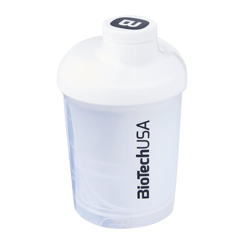 BiotechUSA Nano Shaker Bottle With Compartment 300 ML (+150 ML)