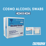Cosmo Med Alcohol Swab, 4x4cm, Box/200s