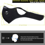 Reusable Sports Face Mask with possible add-on filters