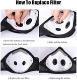 Reusable Sports Face Mask with possible add-on filters