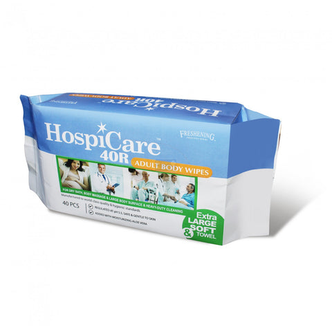 HospiCare™ 40R Adult Body Wipes (40pcs/pkt)