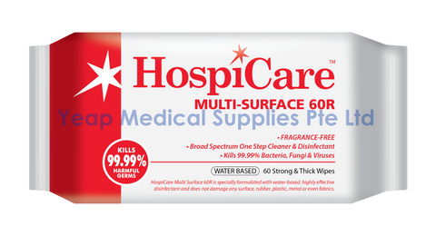 HospiCare™ Multi-Surface Wipes 60R (60 pcs/pkt)