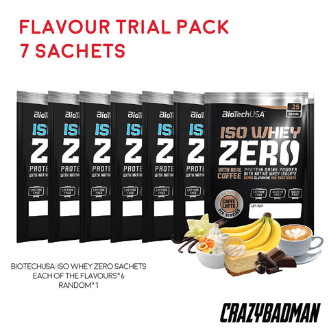 BiotechUSA: Iso Whey Zero 7-day Flavour Trial Pack (7 sachets)