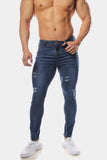 Jed North: Zeus Slim Fit Jeans - Blue